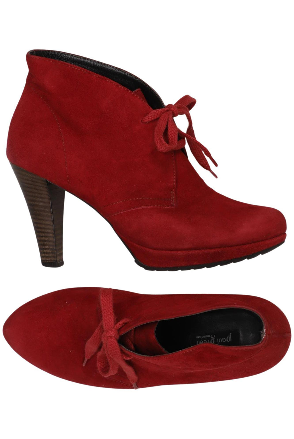 Paul Green Women's Ankle Boot Red EU 37.5 Leather 2