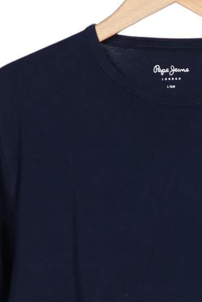Pepe Jeans Men Long Sleeve Shirt Navy Blue Size L 4