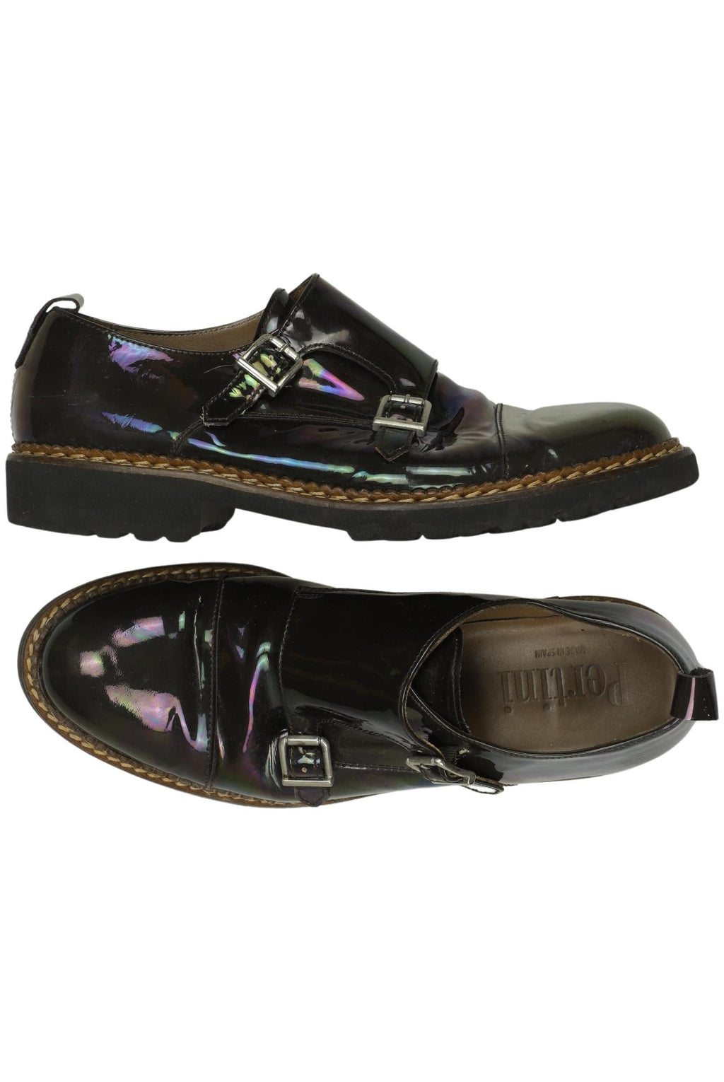 Pertini Women's Half Shoe Black EU 38.5 Leather Second Hand 2