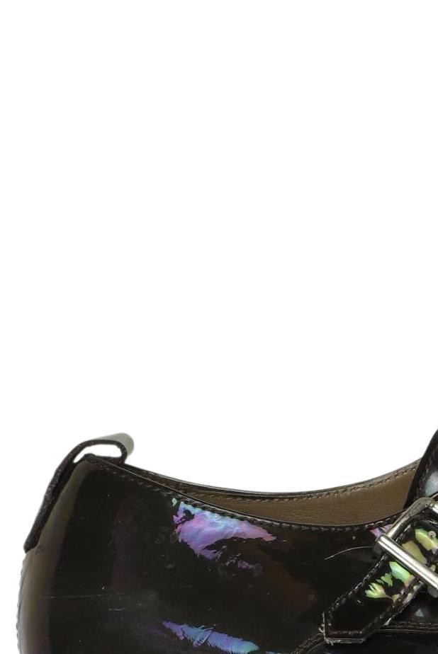 Pertini Women's Half Shoe Black EU 38.5 Leather Second Hand 3
