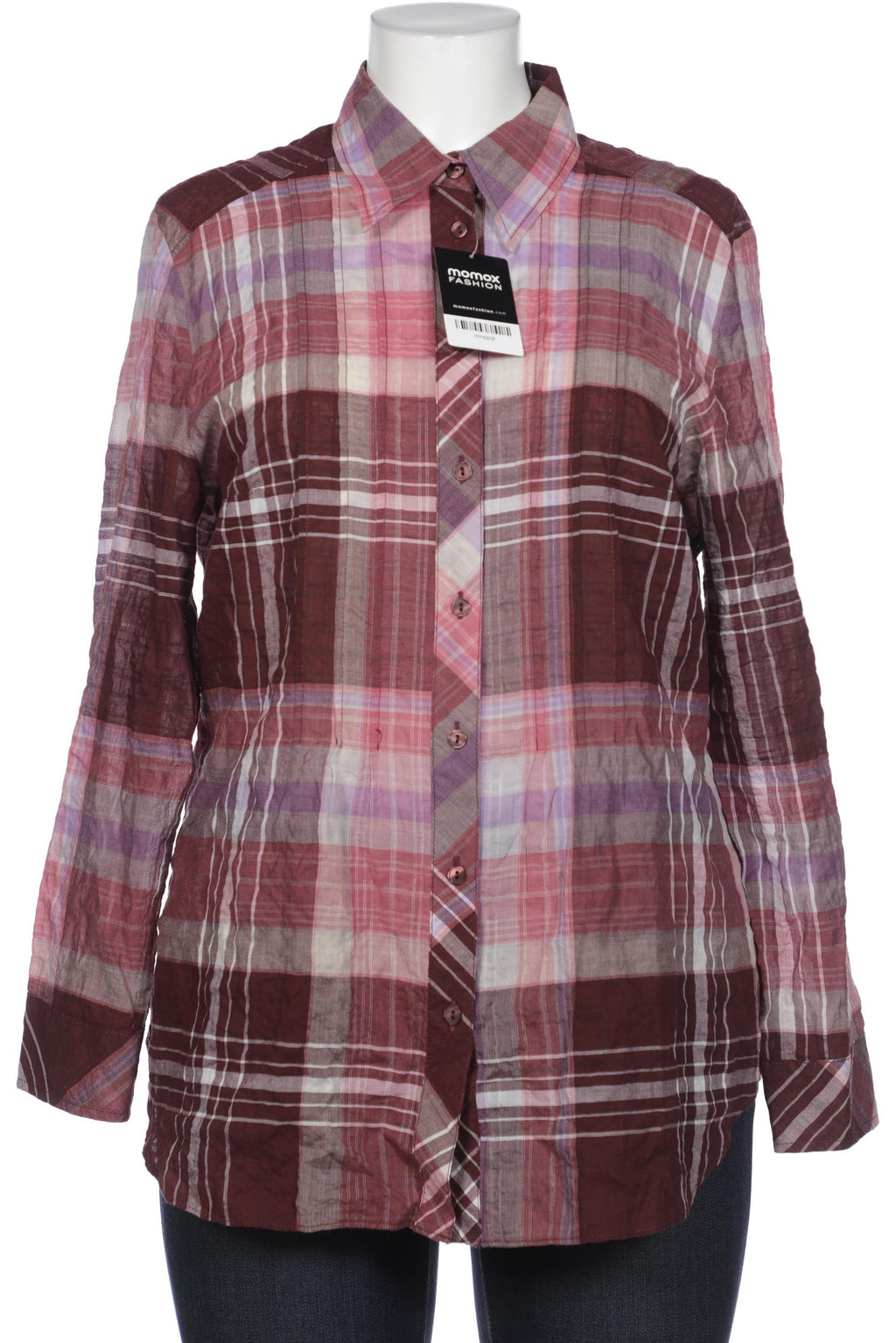 Peter Hahn Damen Bluse Bordeaux EU 44 4