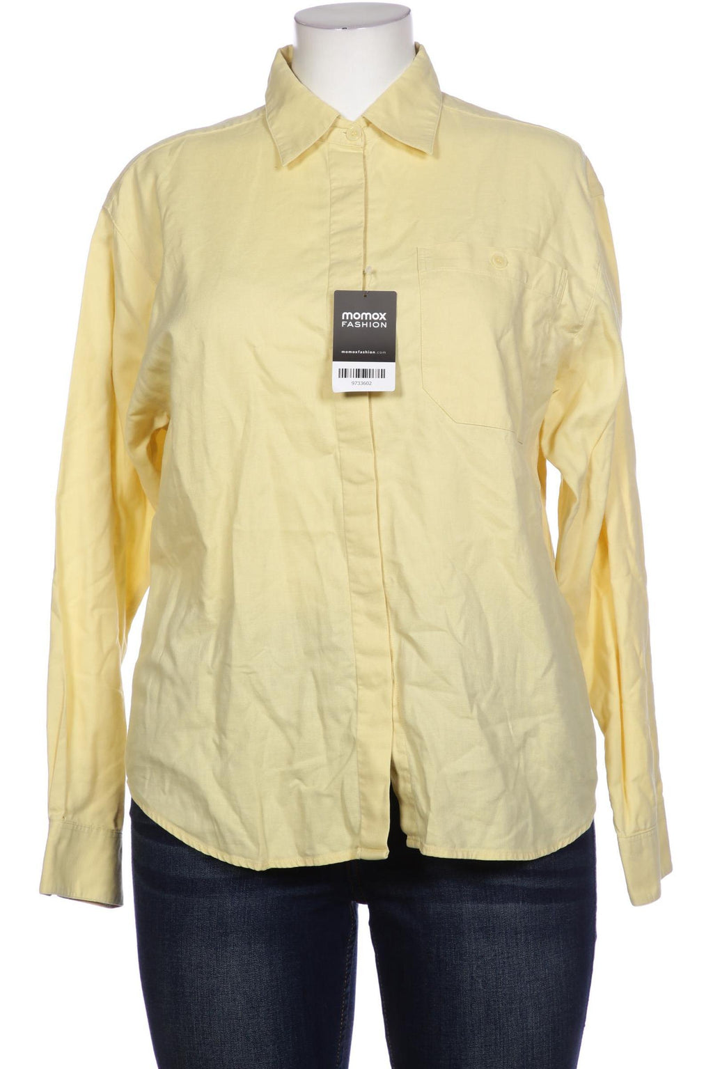 Peter Hahn Women's Blouse Yellow EU 44 Cotton 7