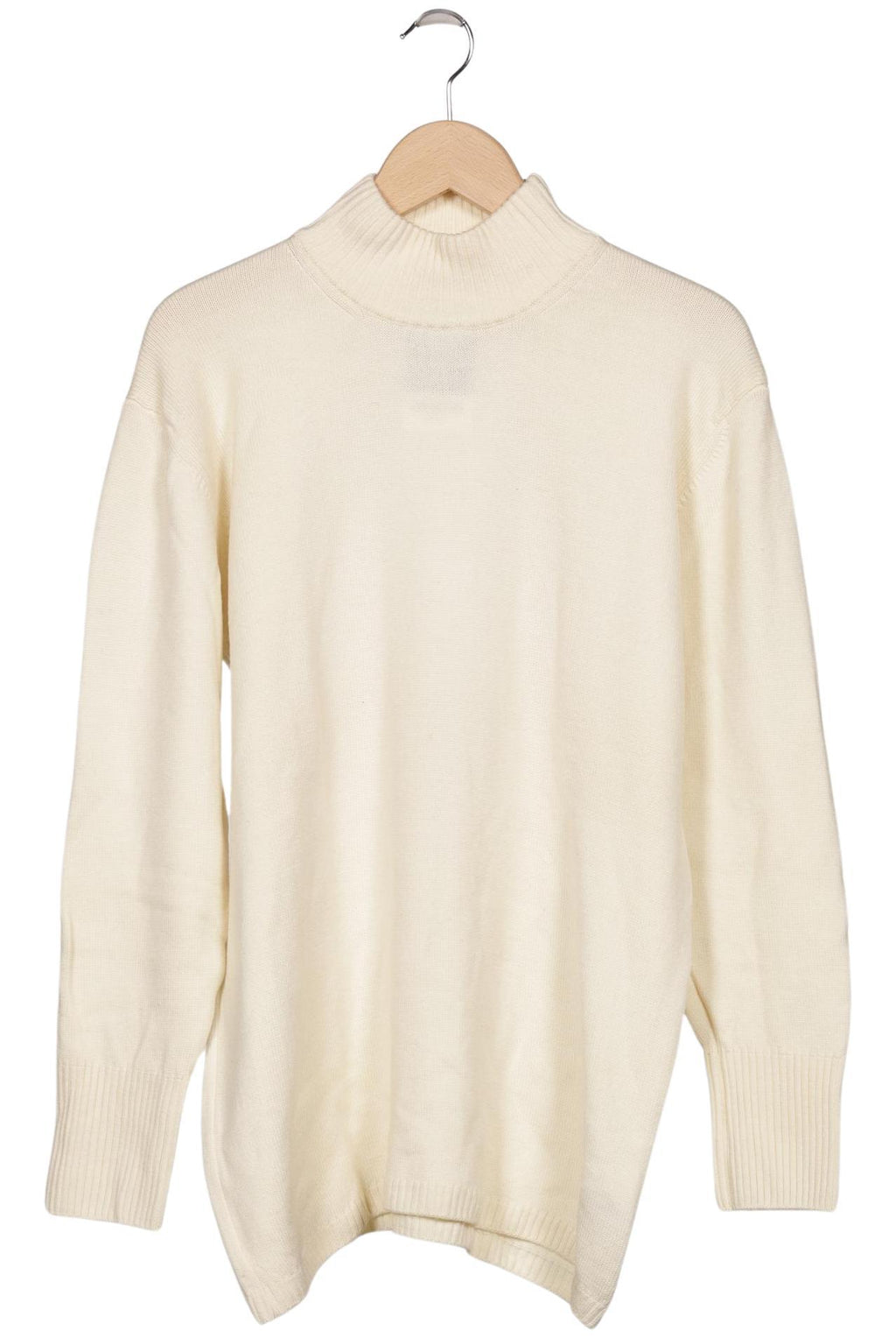 Peter Hahn Damen Pullover Cremeweiß Gr. EU 48 Schurwolle 2