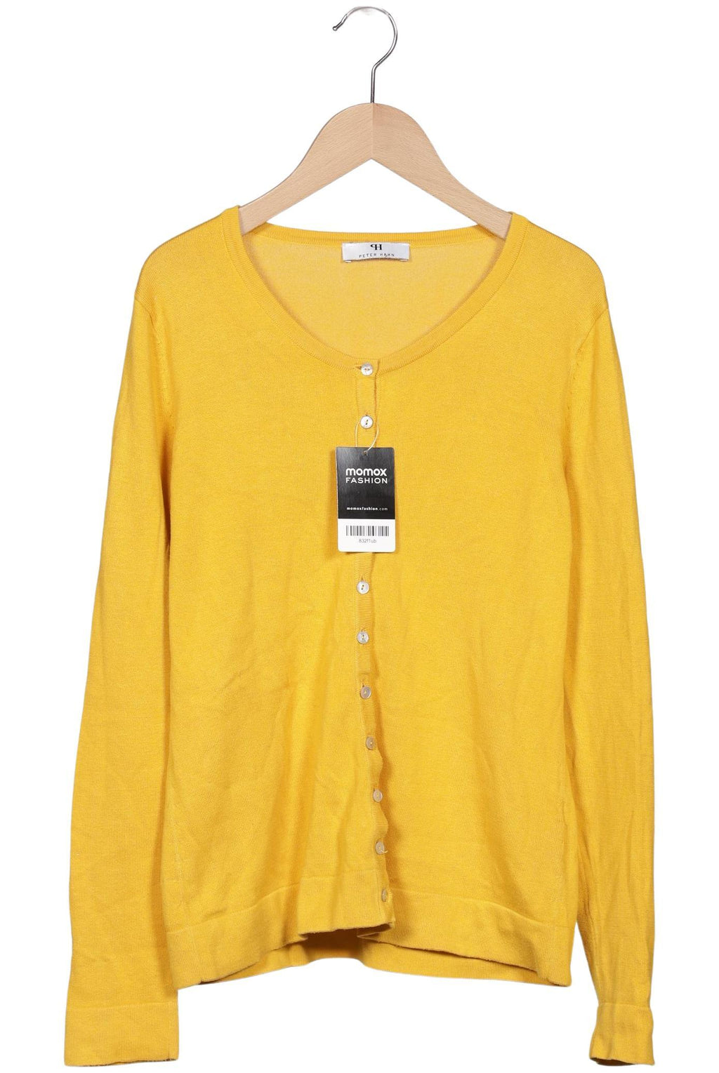 Peter Hahn Women's Cardigan Yellow EU 38 Cotton 4