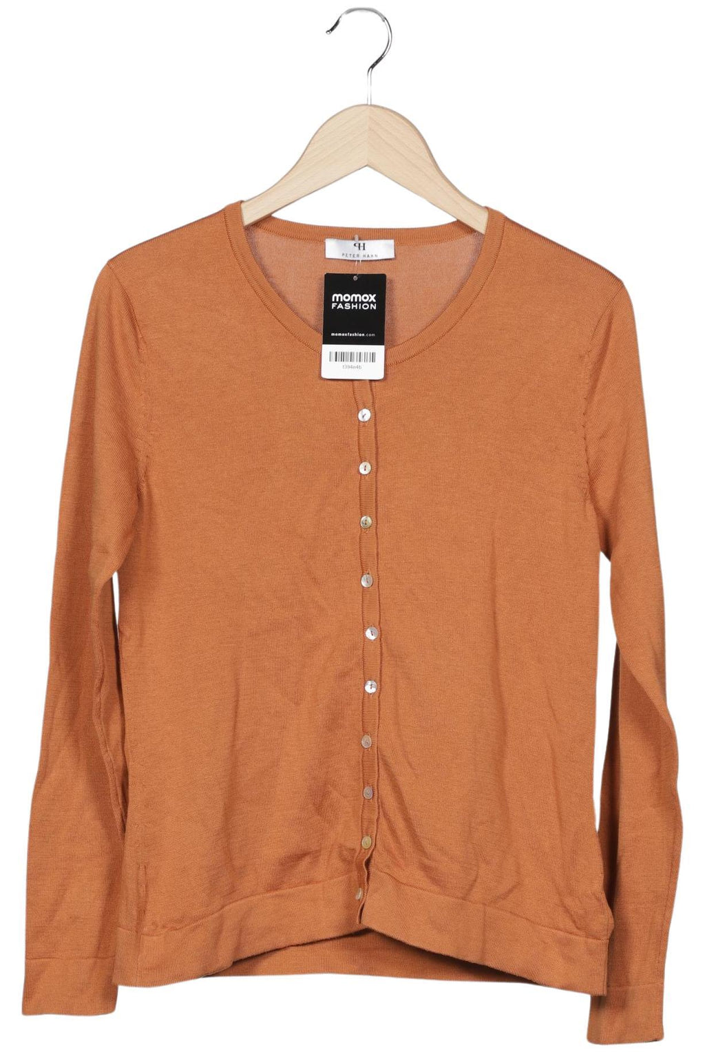 Peter Hahn Damen Strickjacke Orange EU 40 Baumwolle 4