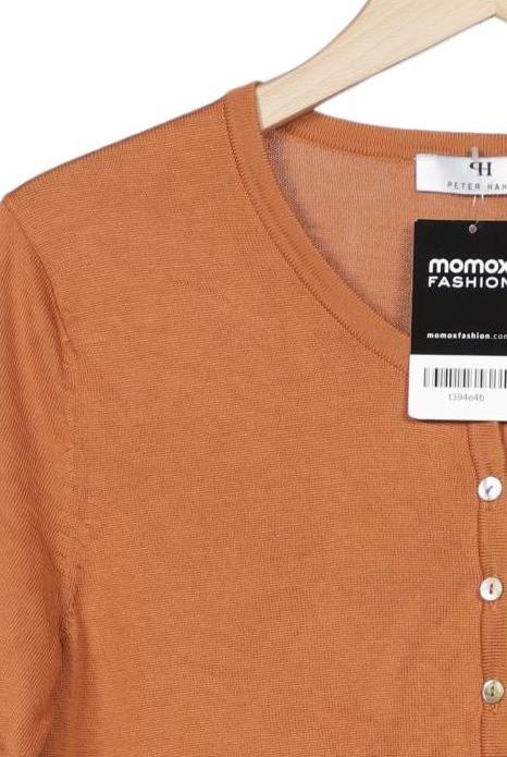 Peter Hahn Damen Strickjacke Orange EU 40 Baumwolle 6