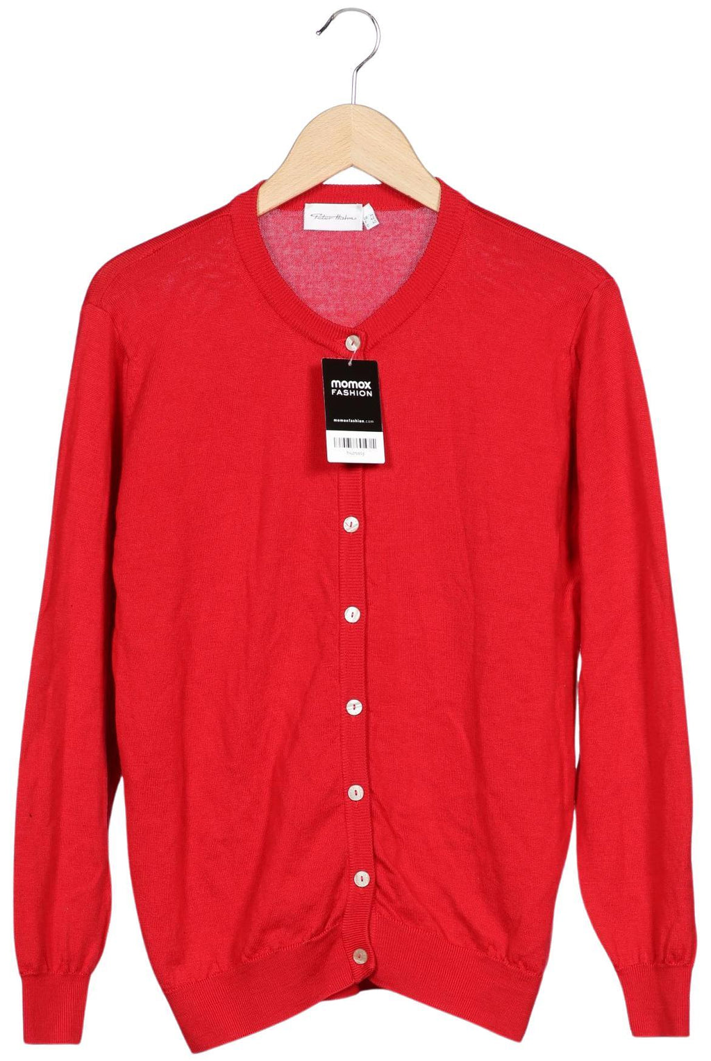 Peter Hahn Women's Cardigan Red EU 40 Virgin Wool Second Hand 4