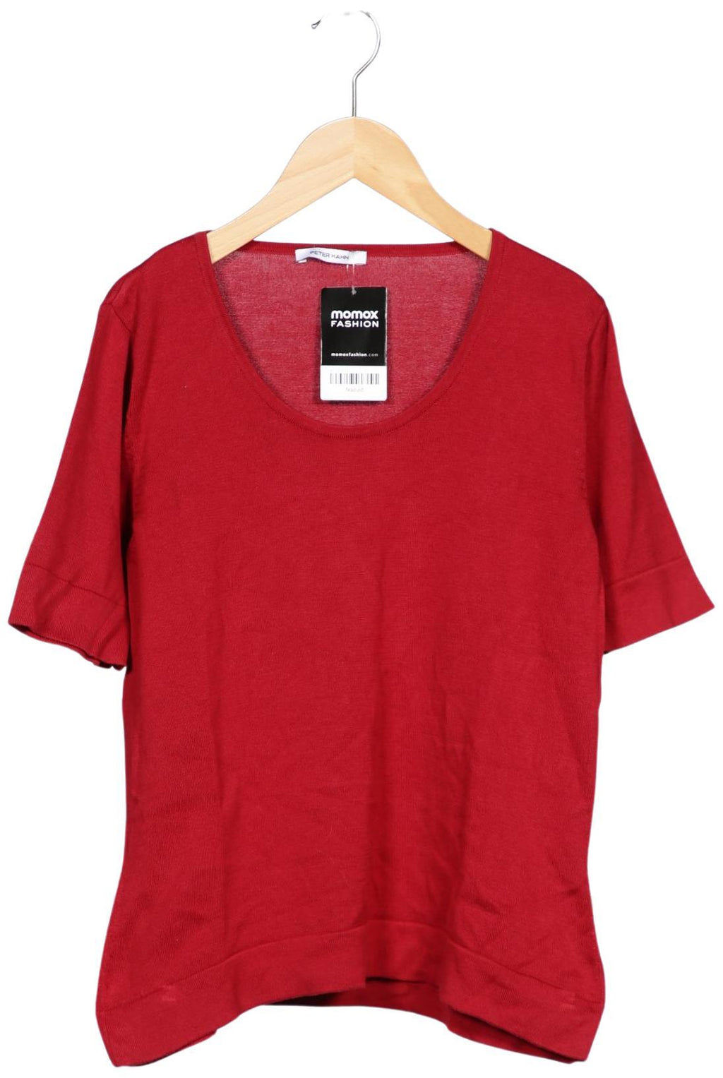Peter Hahn Women T-Shirt Red EU 44 Cotton Second Hand 2