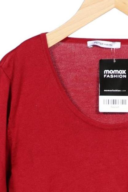 Peter Hahn Women T-Shirt Red EU 44 Cotton Second Hand 3