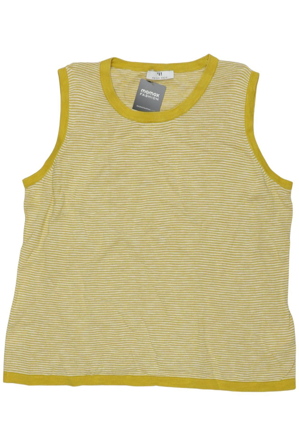 Peter Hahn Women's Top Yellow EU 46 Linen Cotton Second Hand 2