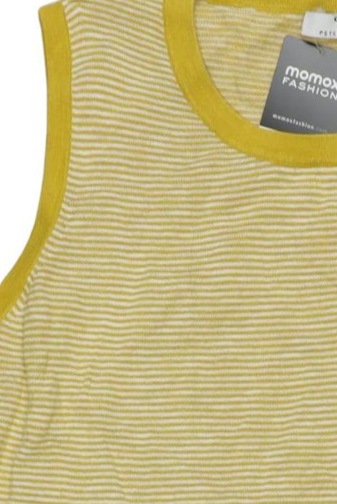 Peter Hahn Women's Top Yellow EU 46 Linen Cotton Second Hand 3