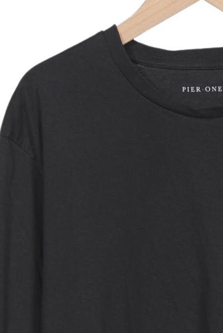 Pier One Men Long Sleeve Shirt Black Size L 3