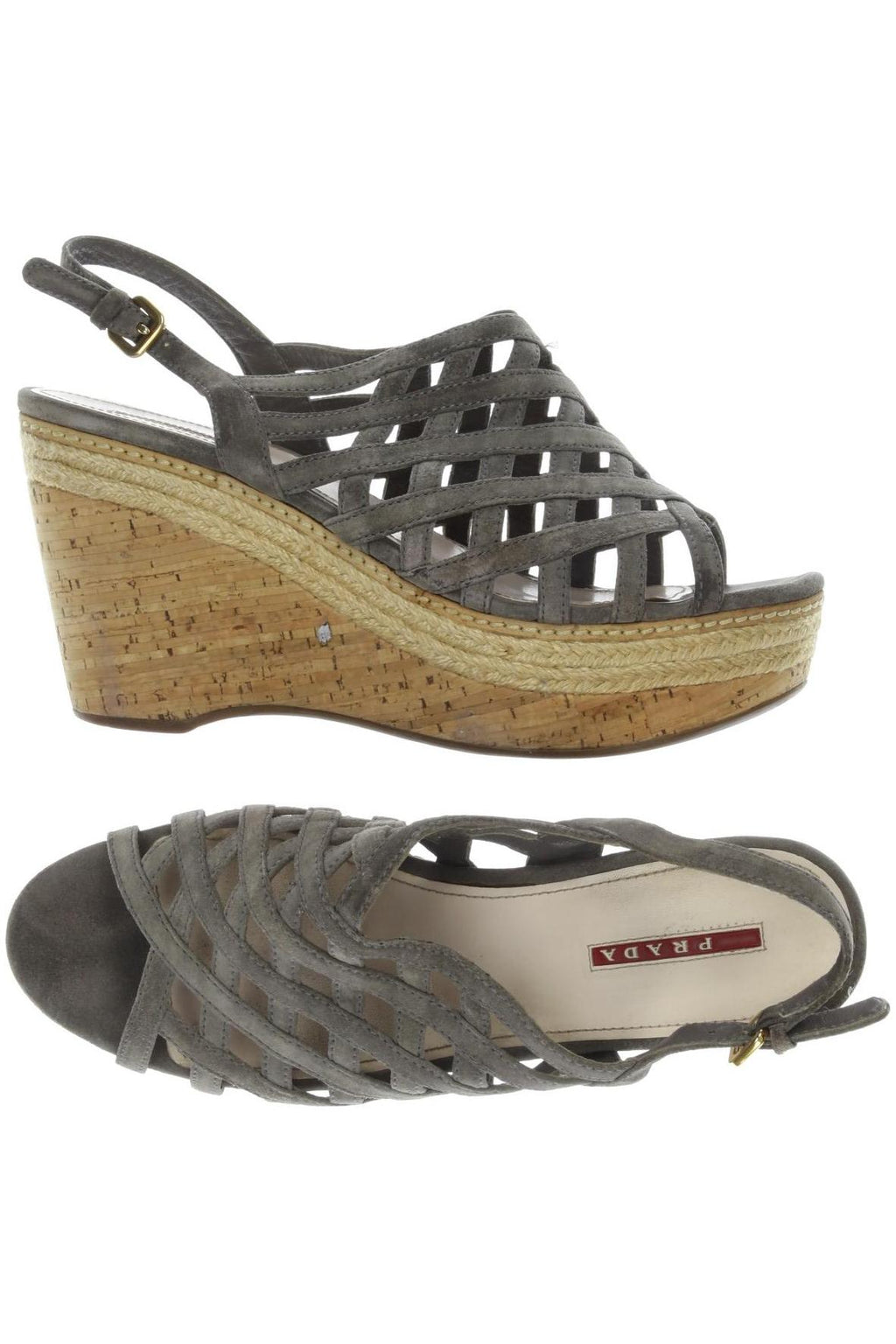 Prada Damensandalen Grau EU 41 3