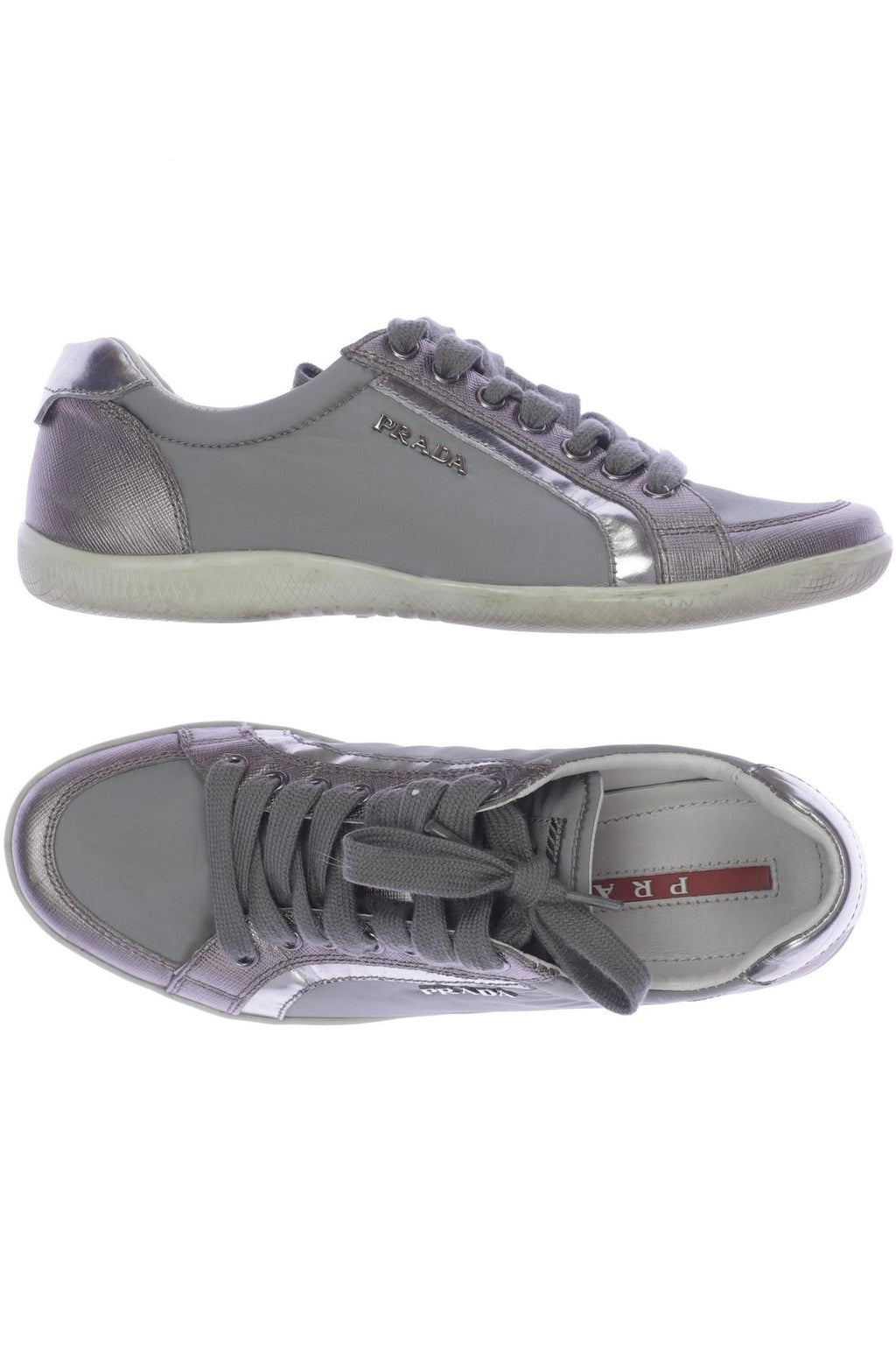 Prada Sneakers Gray EU 35.5 Leather 3