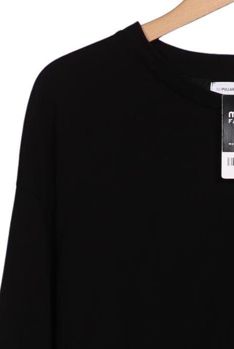 Pull & Bear Women Long Sleeve Shirt Black L Cotton 3