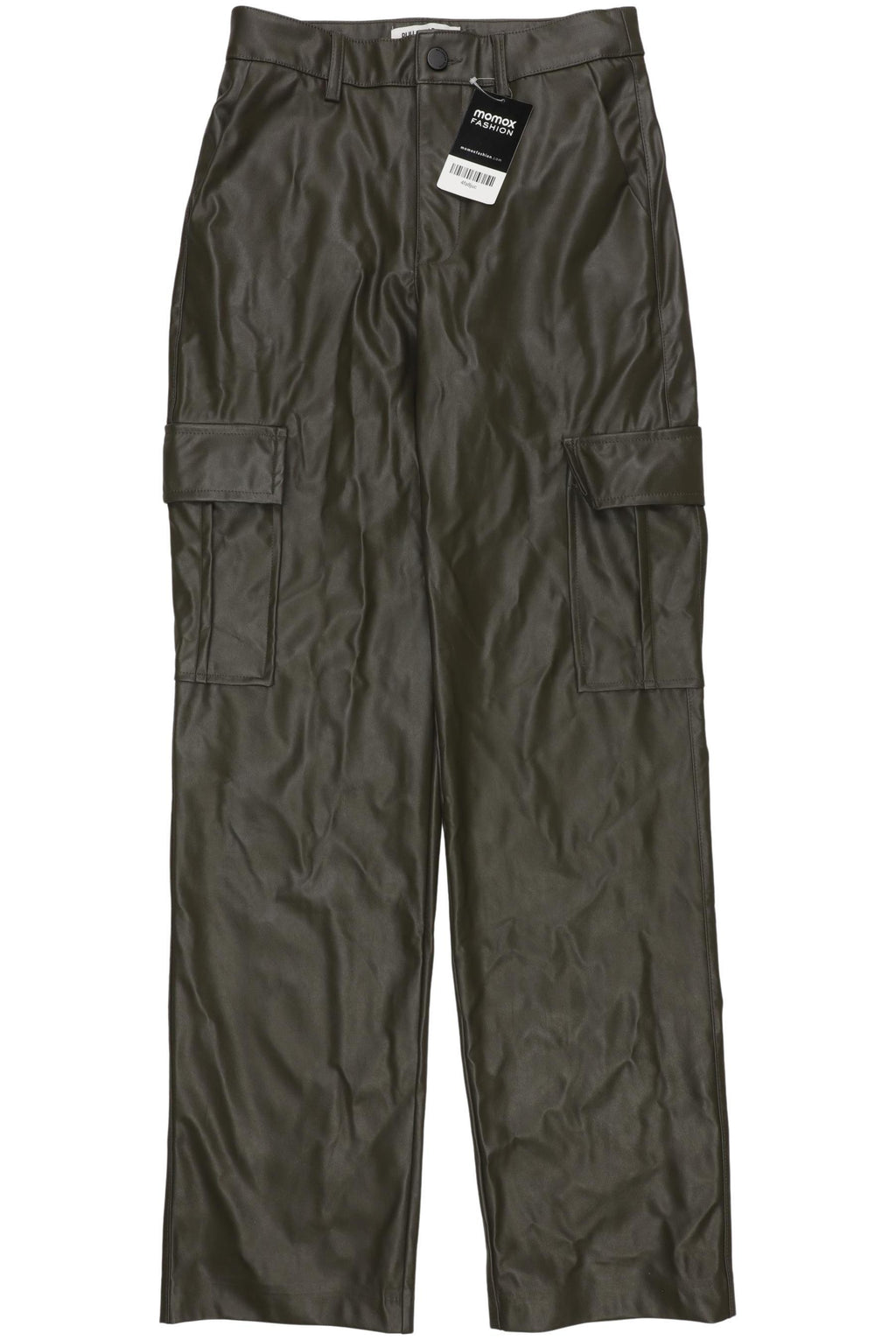 Pull & Bear Women's Fabric Trousers Green EU 34 2