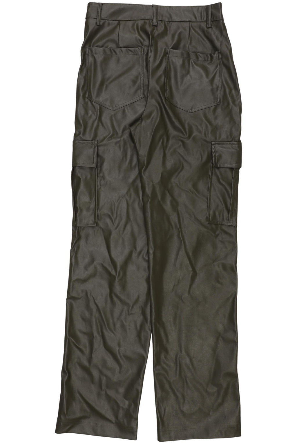Pull & Bear Women's Fabric Trousers Green EU 34 3