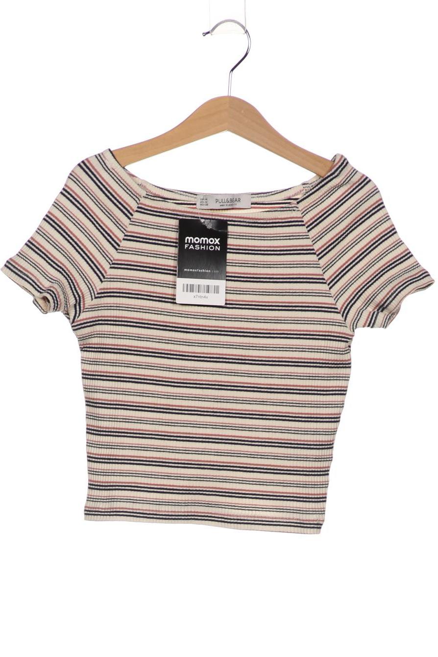 Pull & Bear Women T-Shirt Cream White M 3