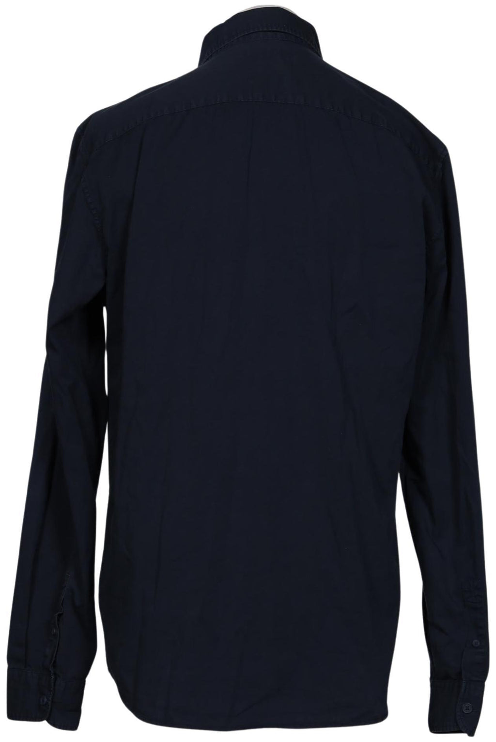 Pull & Bear Men Shirt Navy Size L Cotton 6