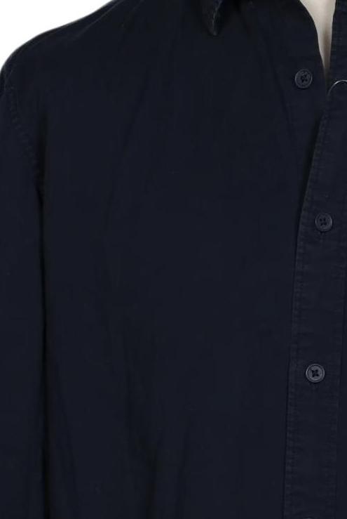 Pull & Bear Men Shirt Navy Size L Cotton 7