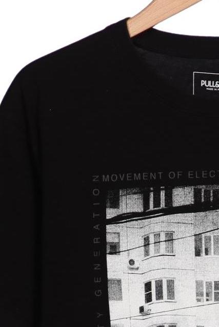 Pull & Bear Men T-Shirt Black L Cotton 8