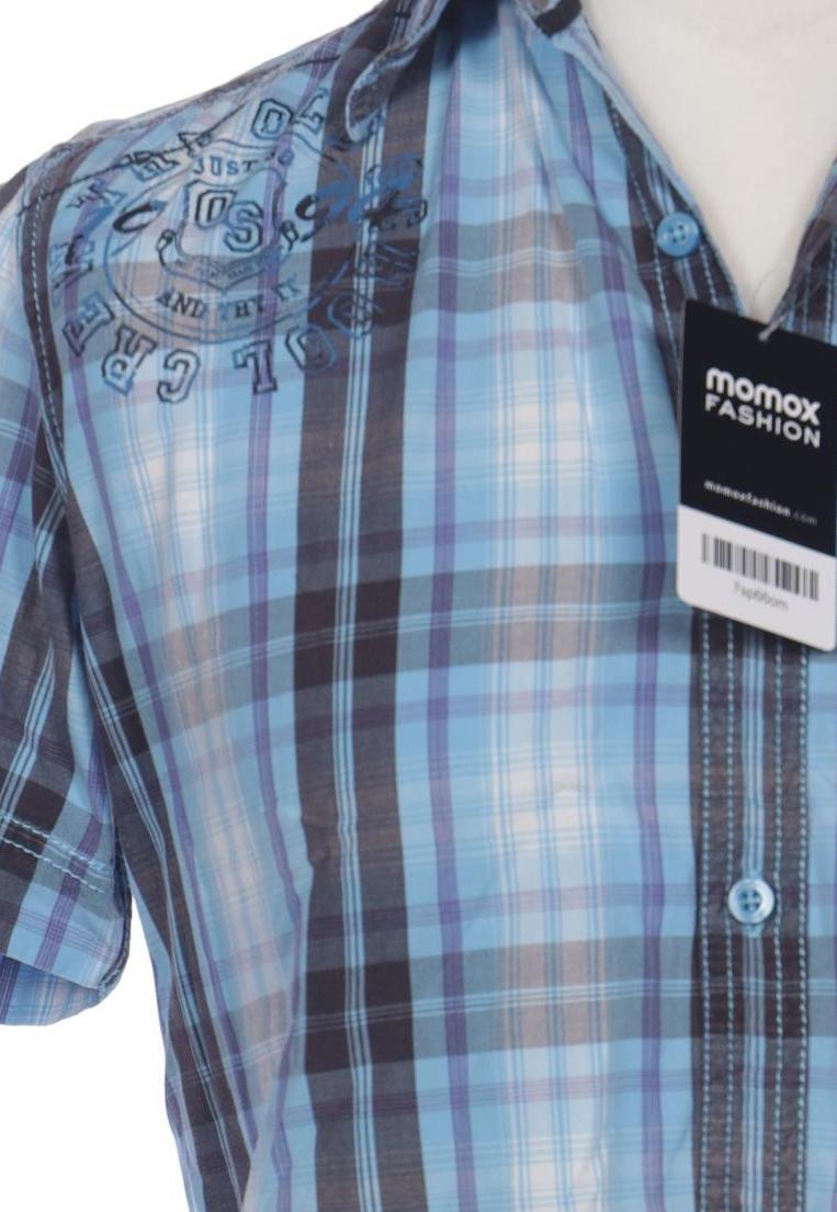 QS by s.Oliver Men Shirt Blue M Cotton 10