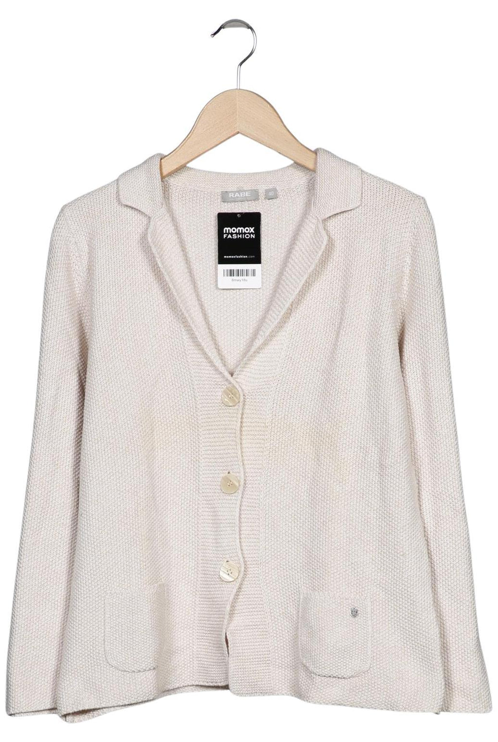 Rabe Damen Strickjacke Cremeweiß EU 40 2