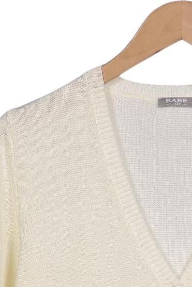 Rabe Damen Strickjacke Cremeweiß EU 38 4