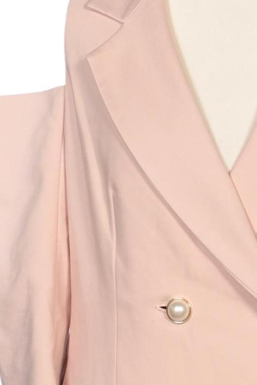 Rene Lezard Women's Blazer Beige EU 36 Linen 4