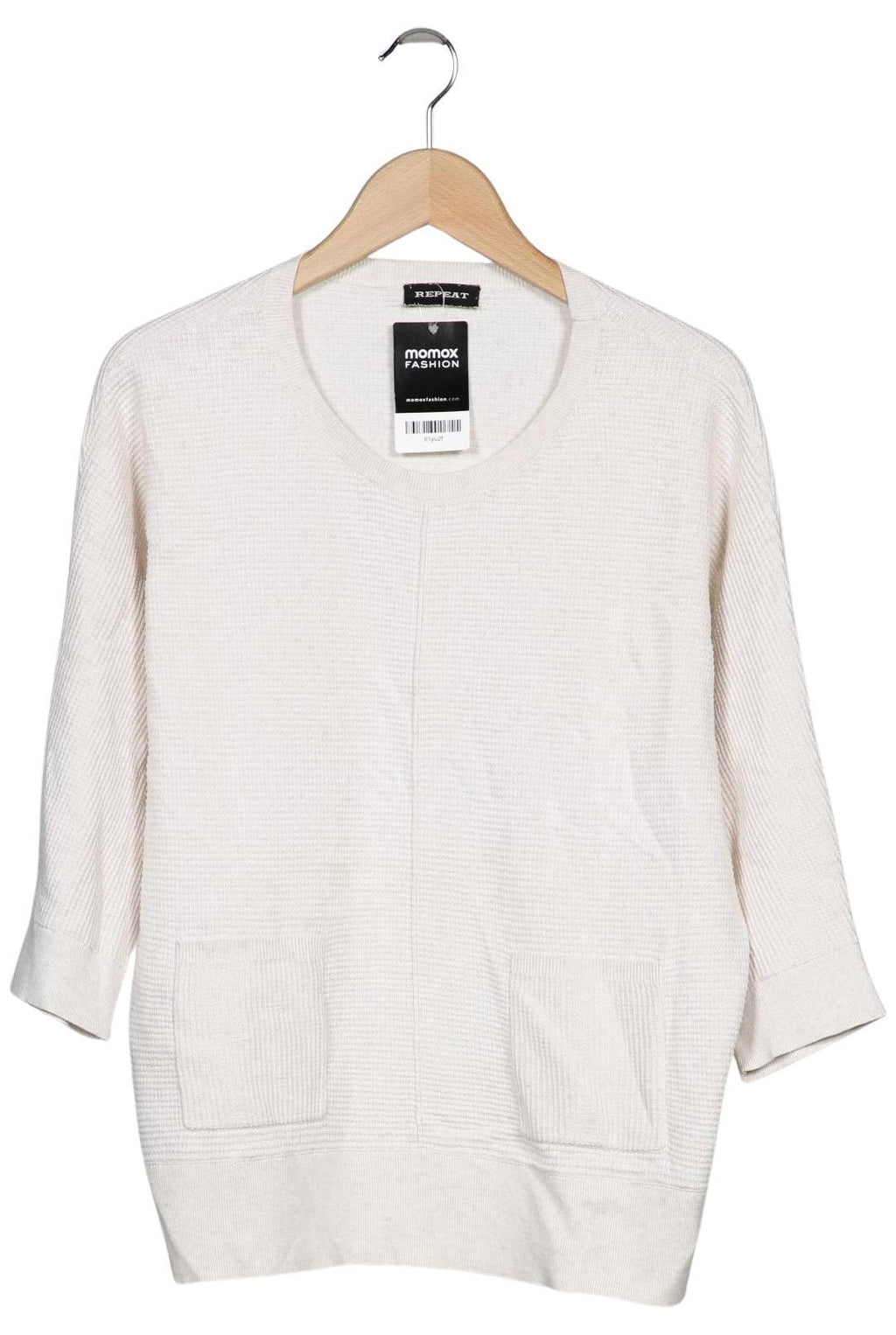 Repeat Women's Sweater Cream White EU 38 Cotton 2