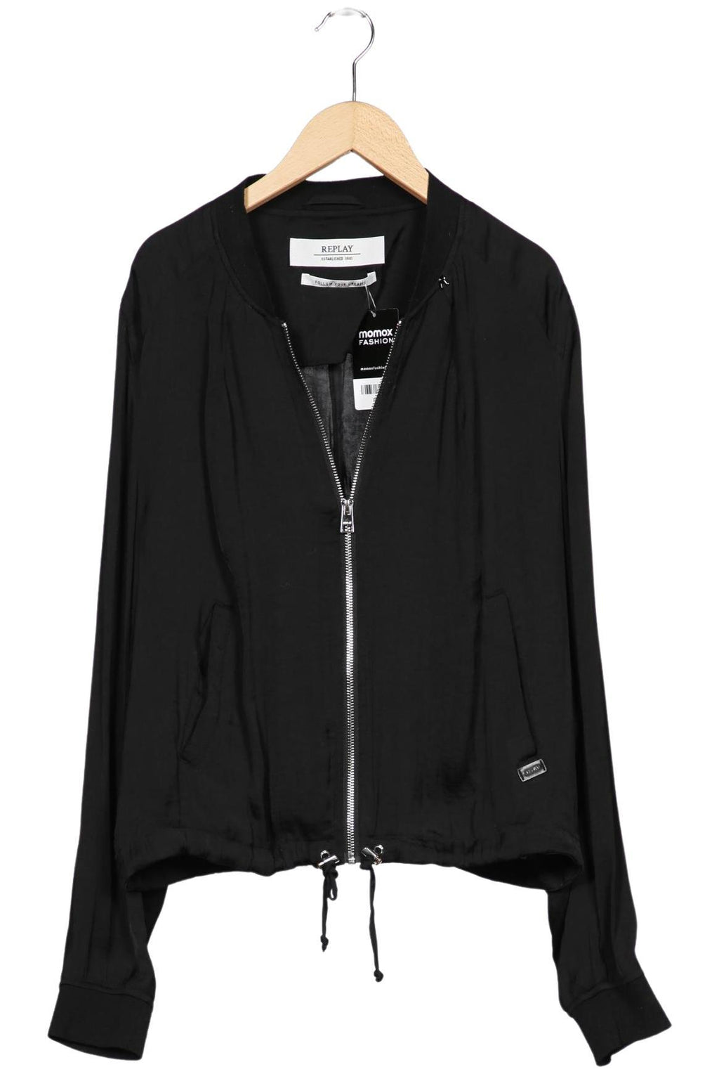 Replay Women Jacket Black Size L Synthetic 4