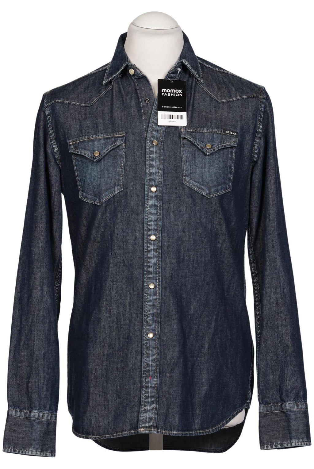 Replay Men Shirt Blue M Cotton 7
