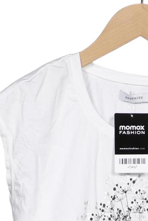 Reserved Damen T-Shirt White S Cotton 5