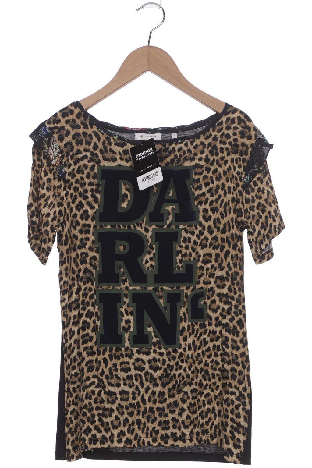 Rich & Royal Women T-Shirt Beige Size S 4