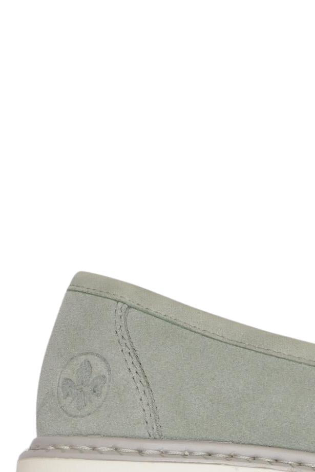Rieker Damen Half Shoe Light Green EU 37 Leather 3