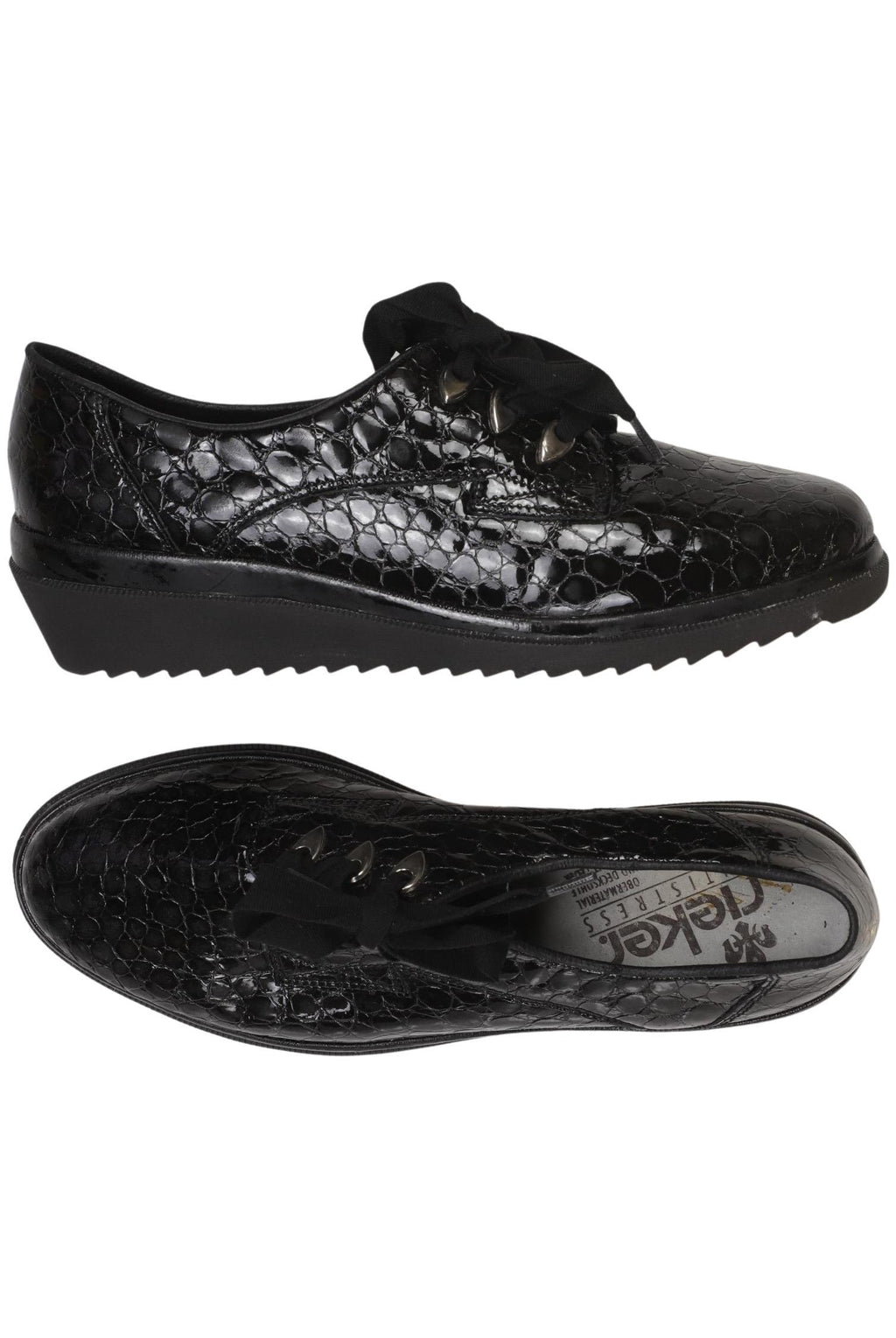 Rieker Damen Halbschuh Leather Black EU 38.5 3