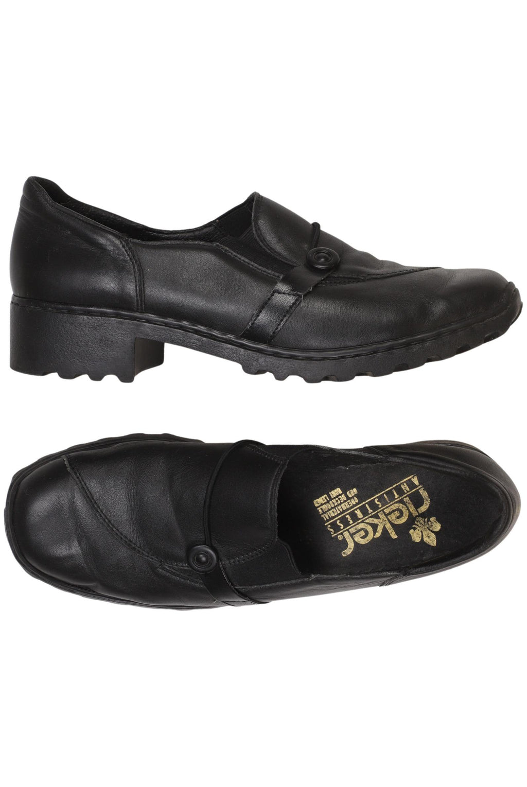 Rieker Damen Halbschuh Schwarz EU 39 Leder 2