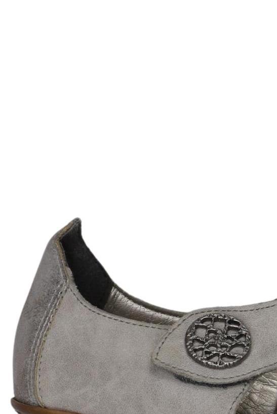 Rieker Damen Pumps Gray EU 38 Synthetic Leather 8