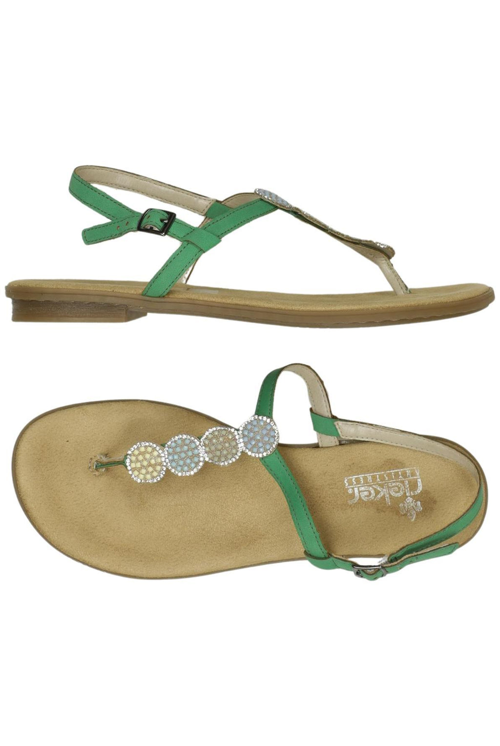 Rieker Damen Sandalen Green EU 38 Synthetic Leather 2