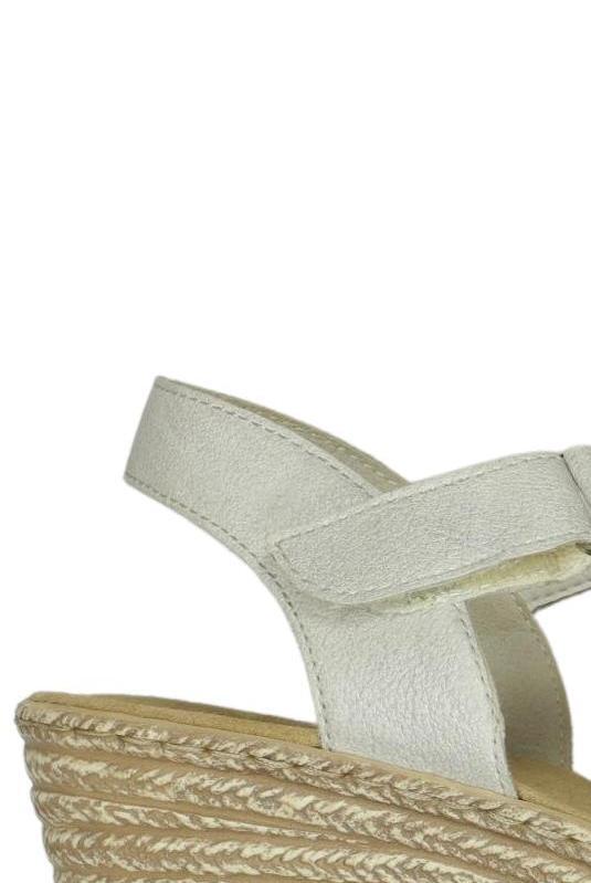 Rieker Damen Sandalen Silver EU 40 Synthetic Leather 4