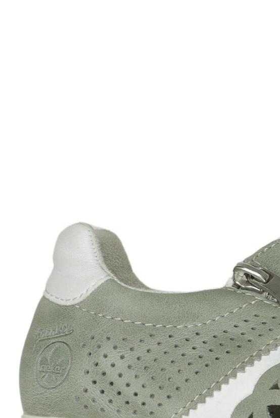 Rieker Damen Sneaker Grün EU 38 Kunstleder 3