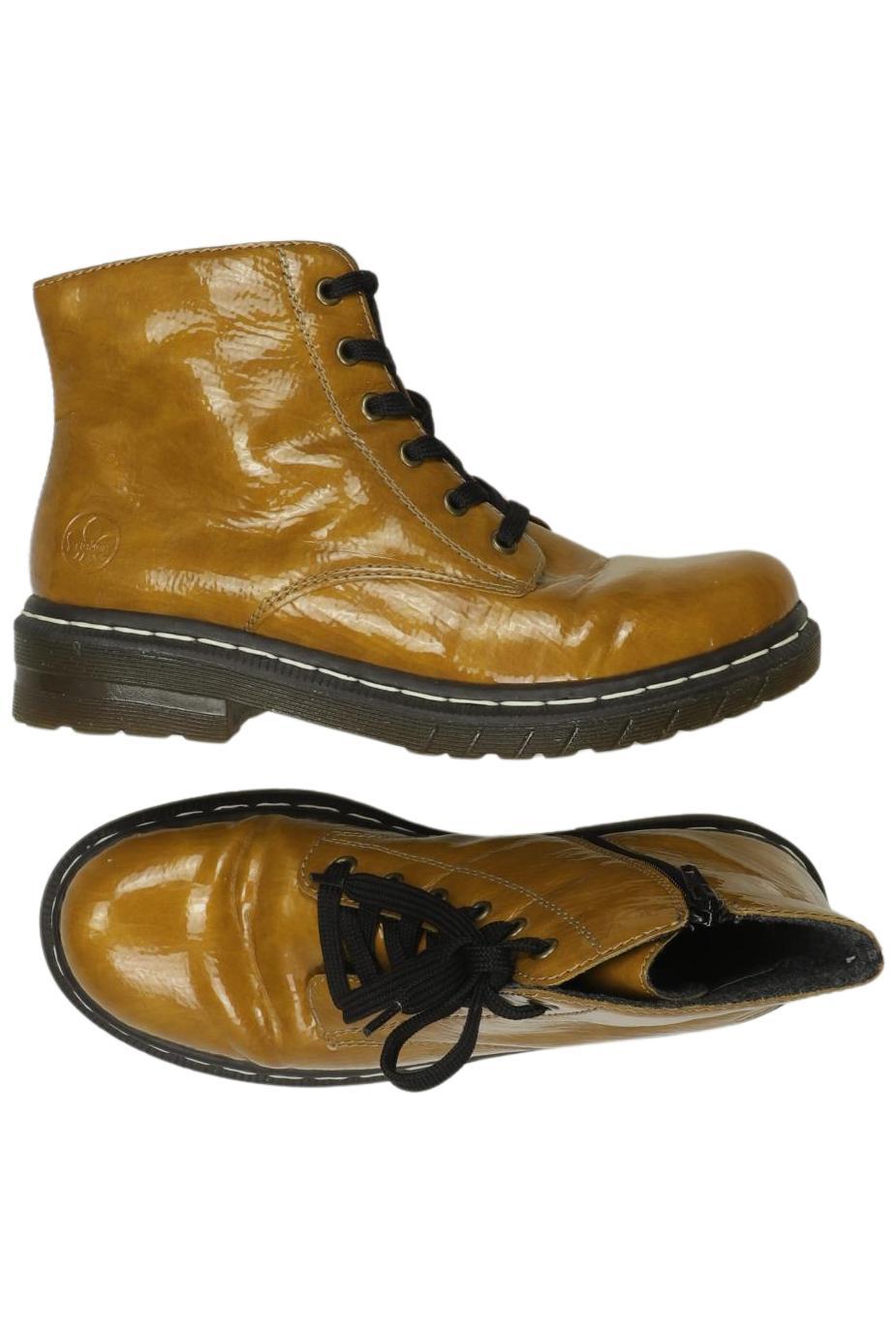 Rieker Damen Stiefelette Gelb EU 41 Kunstleder 4