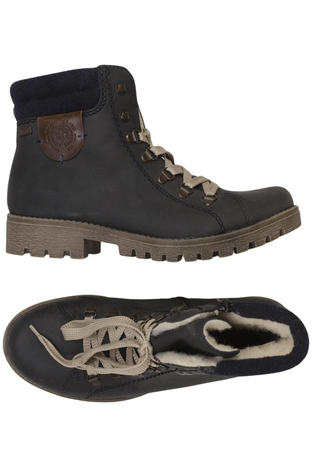 Rieker Damen Stiefelette Navy EU 38 Synthetic Leather Second Hand 2