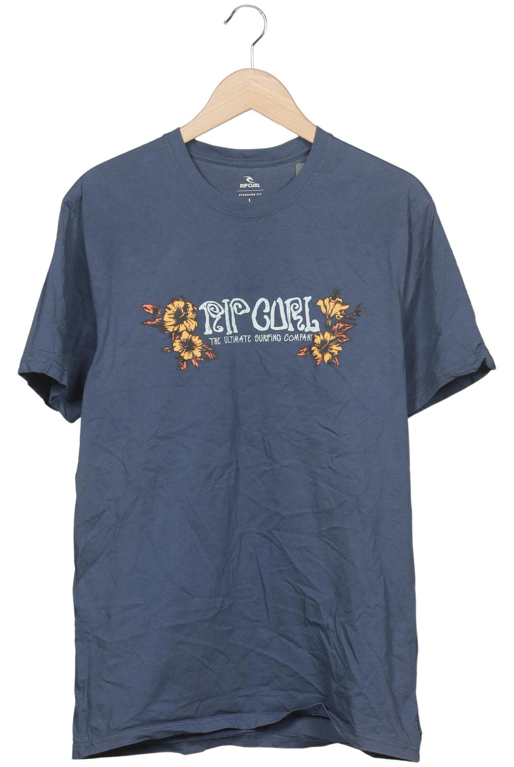 Rip Curl T-Shirt Navy Blue Size L 2