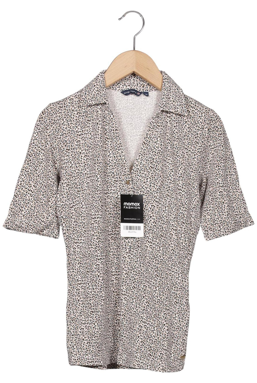 River Woods Women's Polo Shirt Beige XS 3