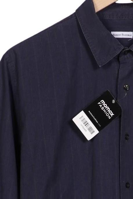Robert Friedman Men Shirt Navy Blue XXL Cotton 4