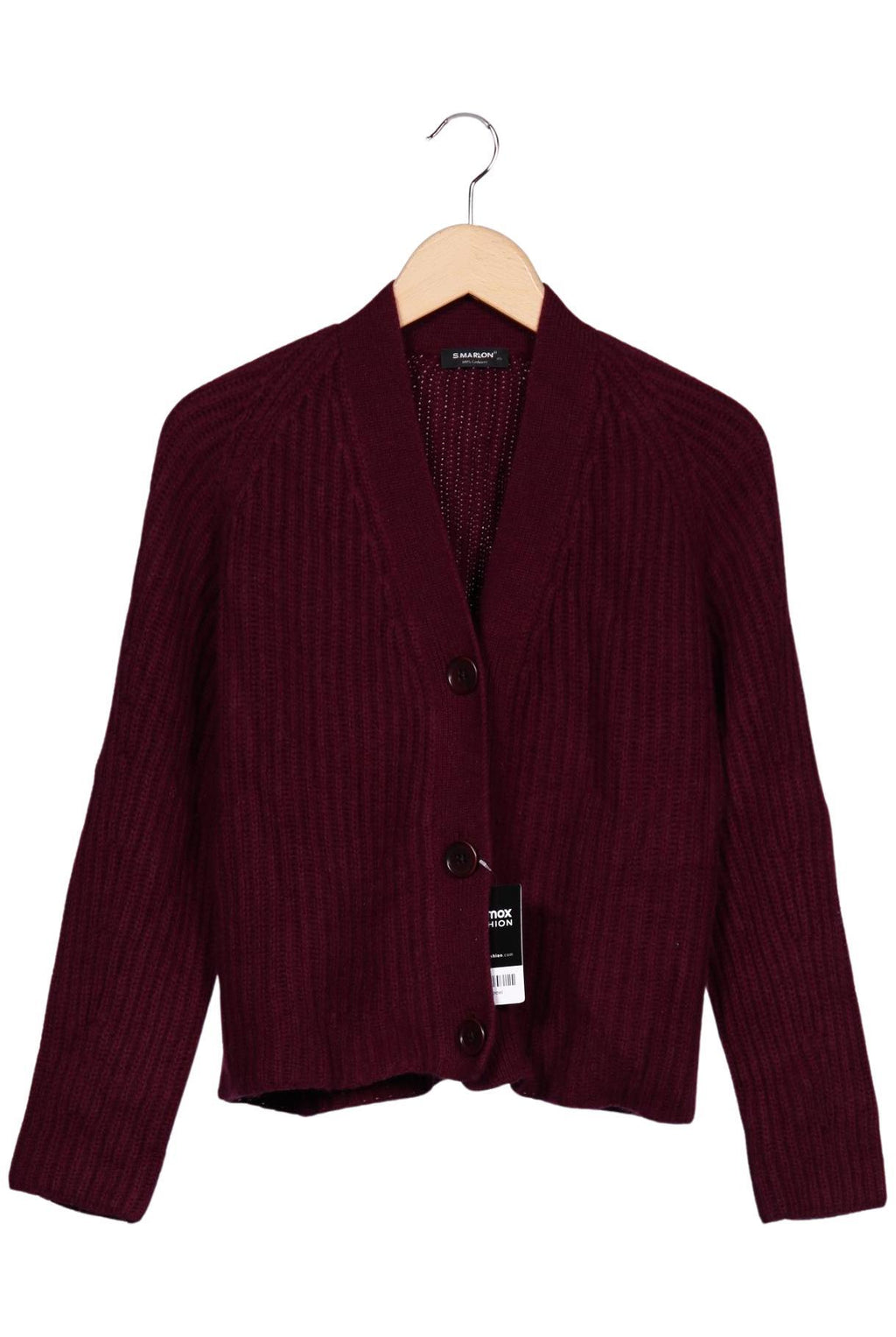 S.Marlon Cardigan Bordeaux XS Cashmere 2