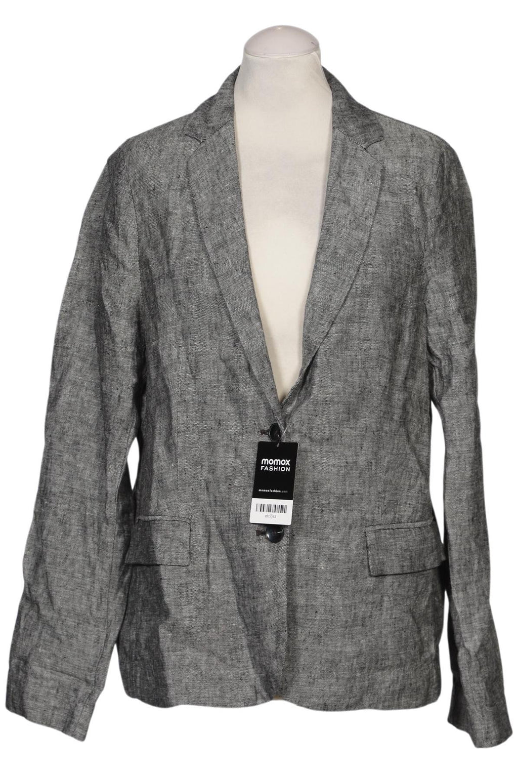 s.Oliver Women's Blazer Gray EU 40 Linen Cotton 2