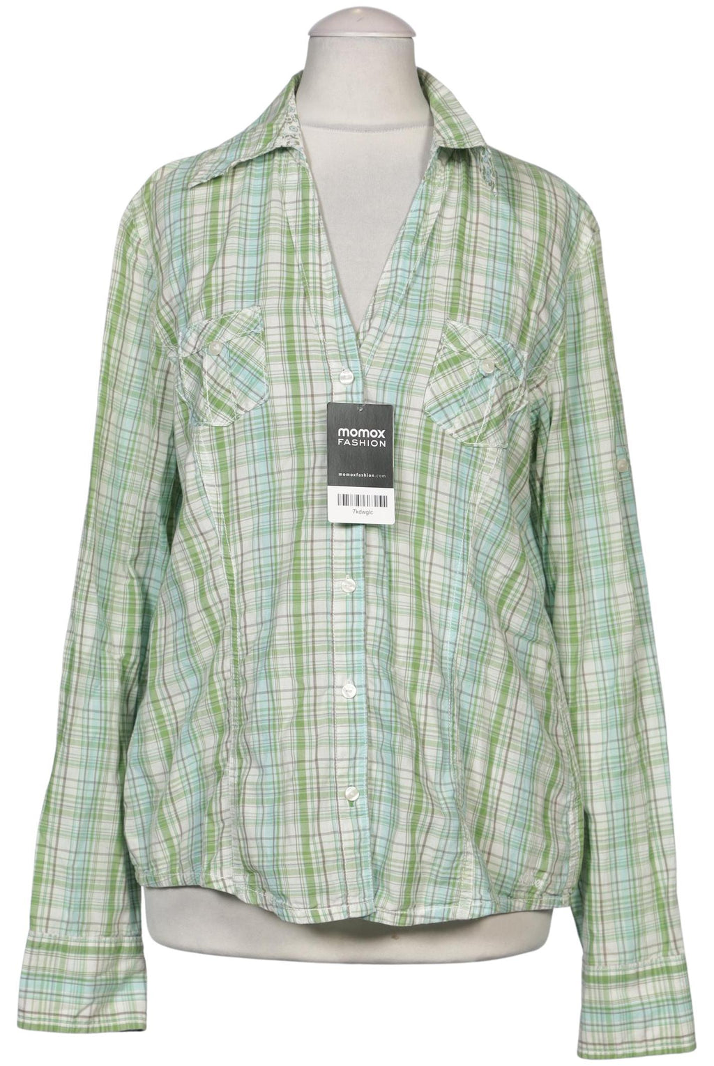 s.Oliver Damen Blouse Light Green EU 38 Cotton 2