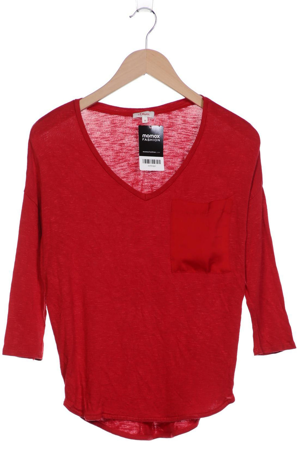 s.Oliver Damen Langarmshirt Red EU 32 3